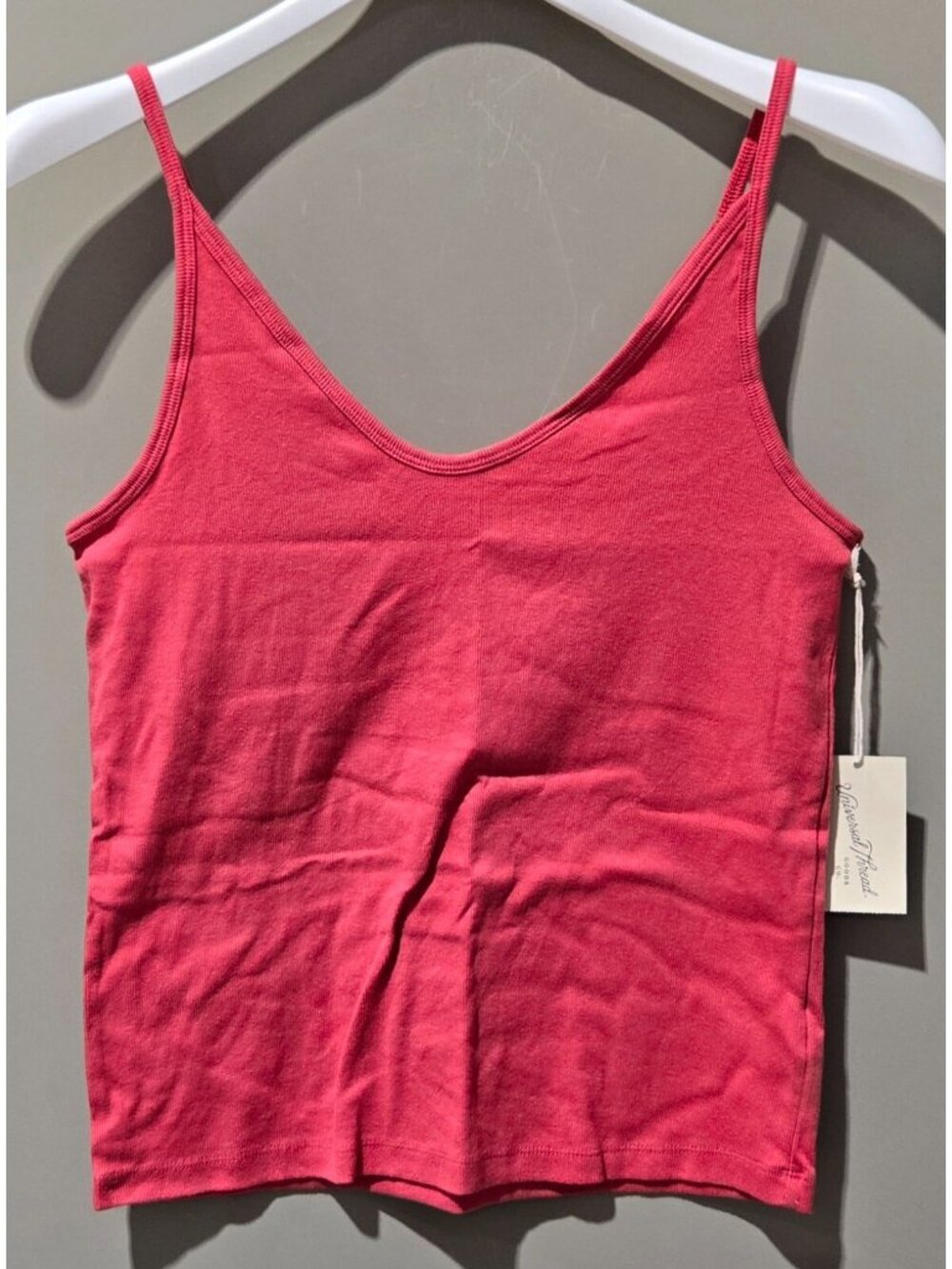 Universal Thread Pottery Red Soft Rib Textured Cami Tank Top -- Women's Size XXL
